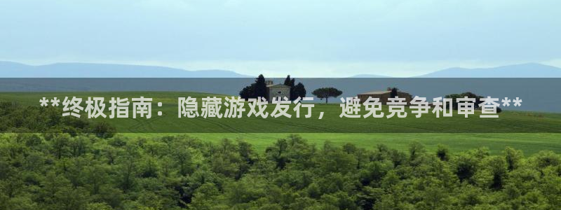 新城平台怎么样：**终极指南：隐藏游戏发行，避免竞争和审查**